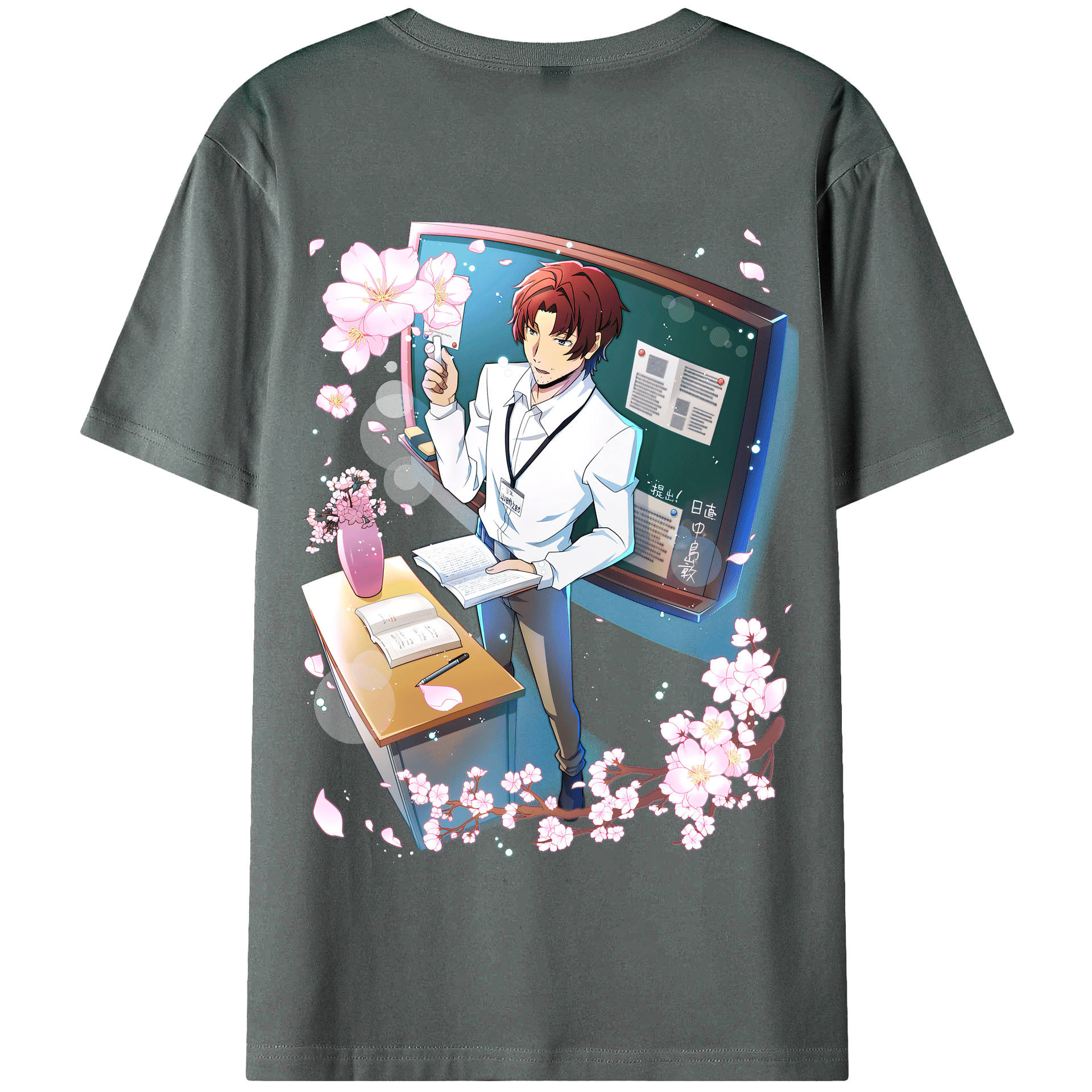 （画像用） 文豪ストレイドッグス Bungo Stray Dogs 綿100％半袖Tシャツ（背面プリント）